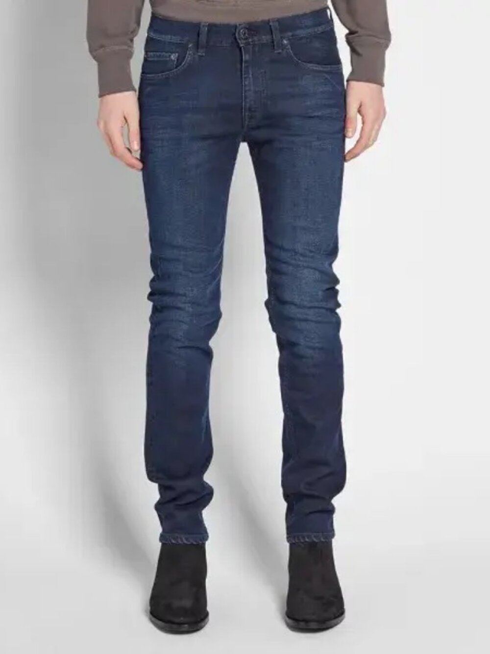 Acne Studios Ace Oreo Dark Blue Slim Fit Jeans